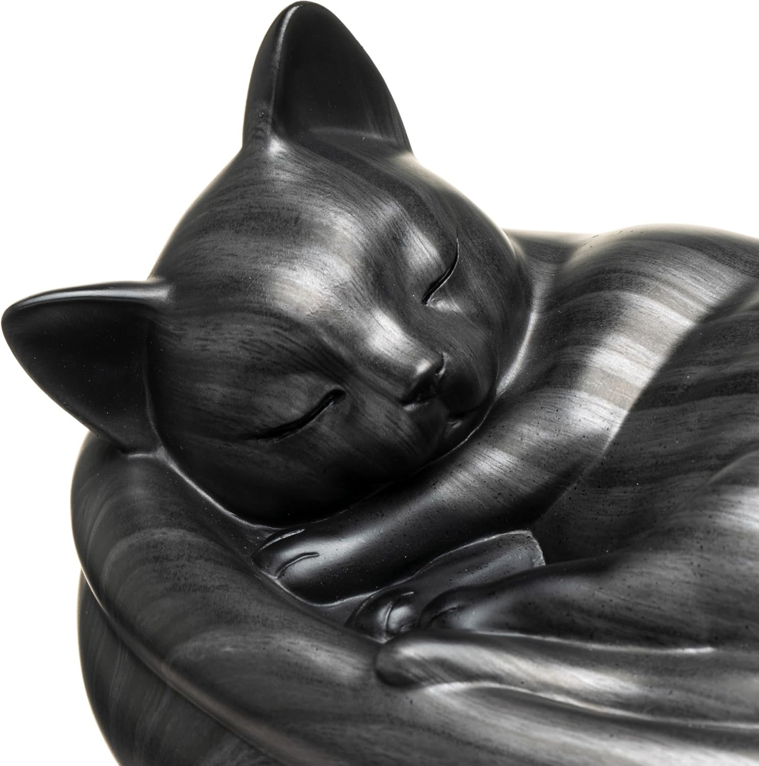 Elegant Black Cat Urn – Premium Small Pet Urn for Cat Ashes