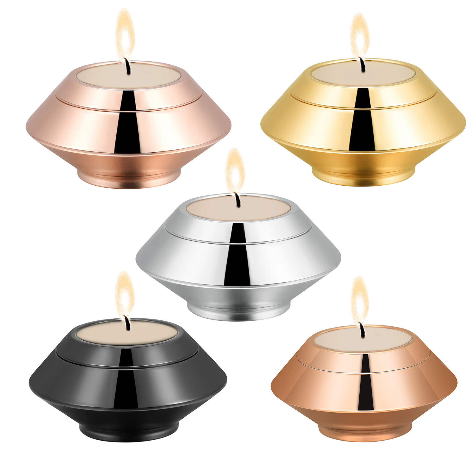 Stainless Steel Candle Holder Cremation Ashes Urns for Human Pet-Urn Candlestick