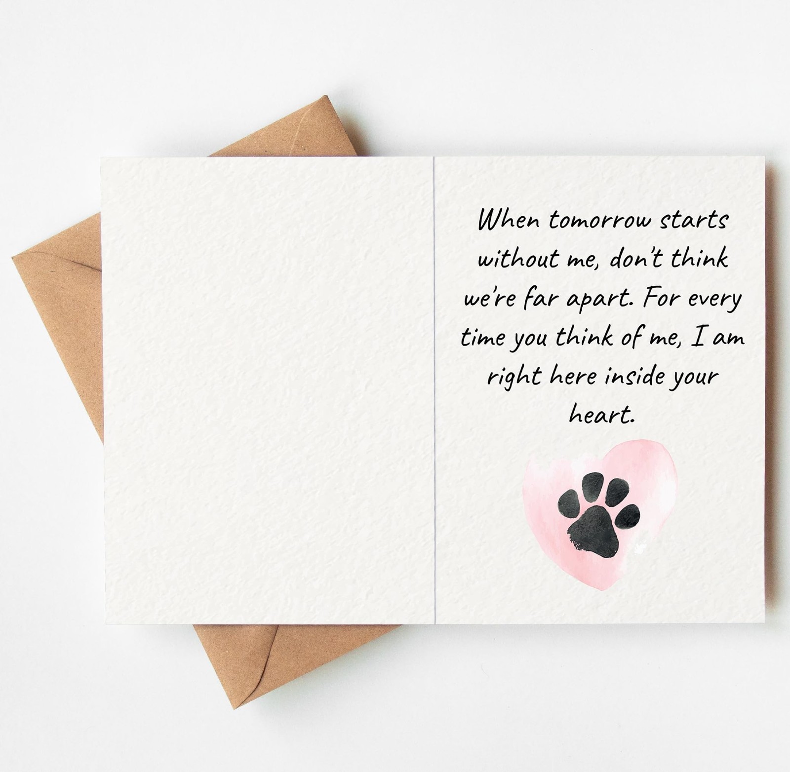 Pet Sympathy Card – Loss of Dog or Cat Bereavement Card, Thoughtful Pet Lo