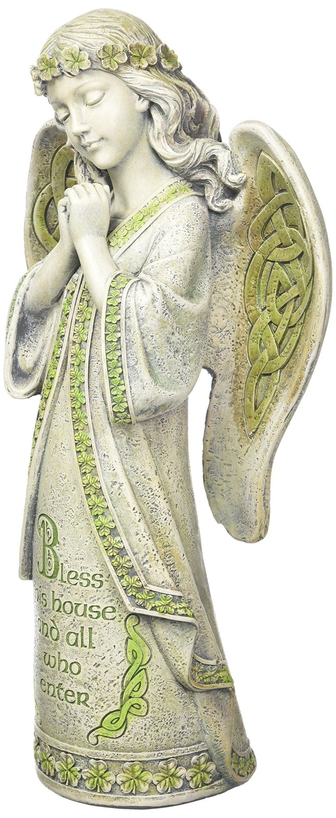 Joseph’s Studio by Roman, 14.5″ H Celtic Angel Garden Statue, Outdoor Décor