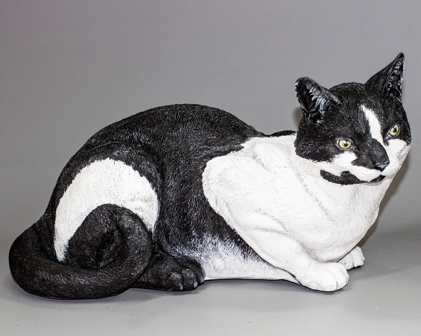 Unique Urn Tuxedo Cat Ashes Memorial Statue Pet Loss Animal Grave Decor Keepsake