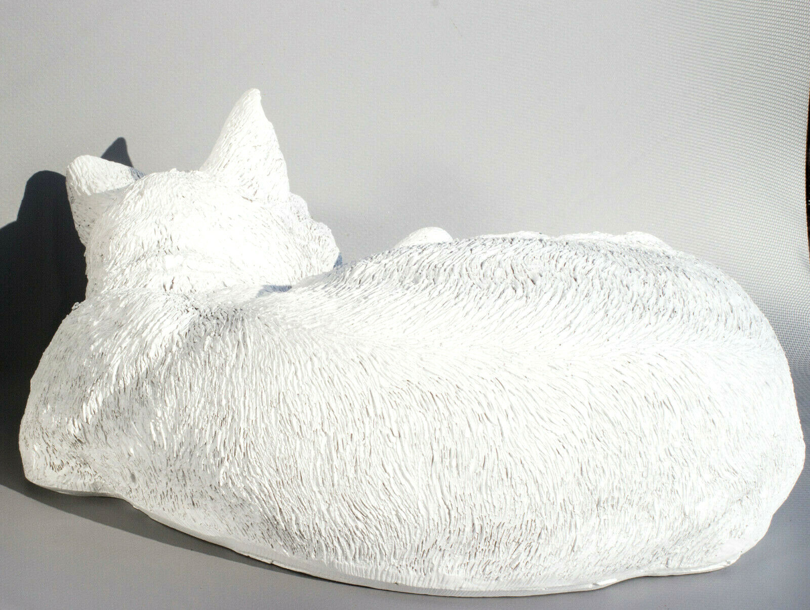 Cat Cremation Urn Memorial Statue Pet Ashes Grave Decor Sleeping Animal Keepsake