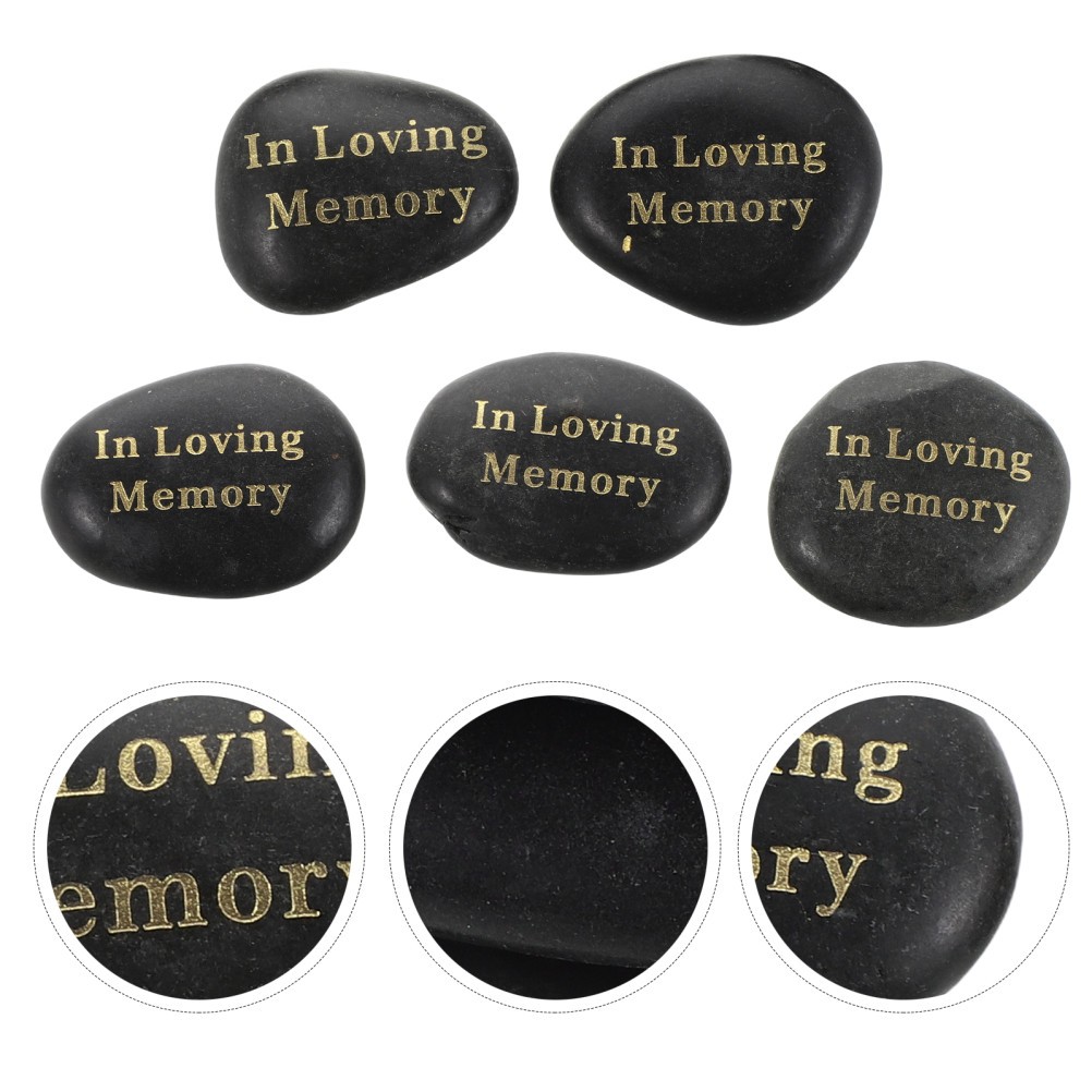 5 Pcs Memorial Ornament for Garden Stone Grave Stones Bereavement