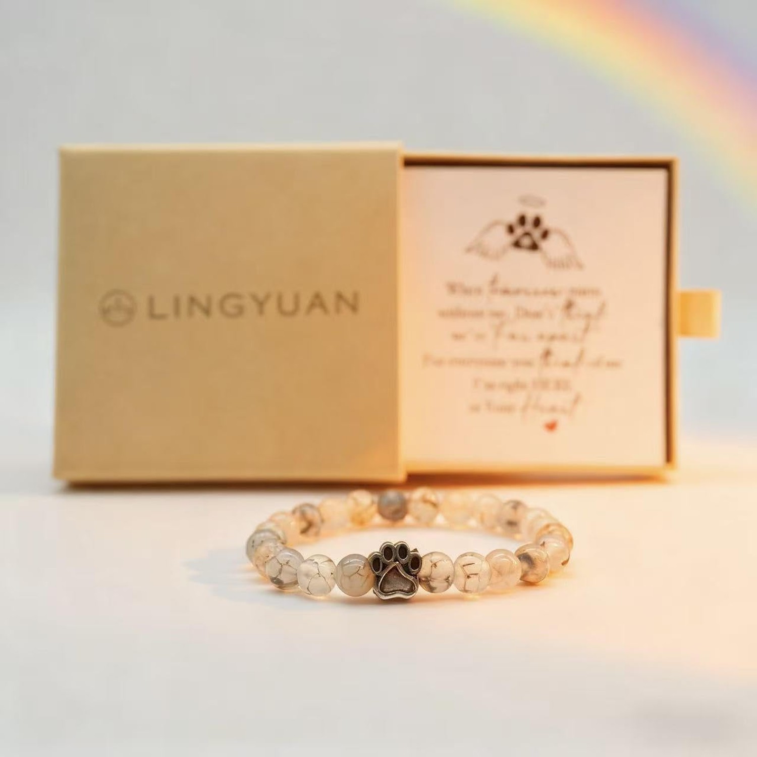 Cat Dog Memorial Gifts for Loss of Dog Cat Bracelet Pet Loss Gift Women Men |…