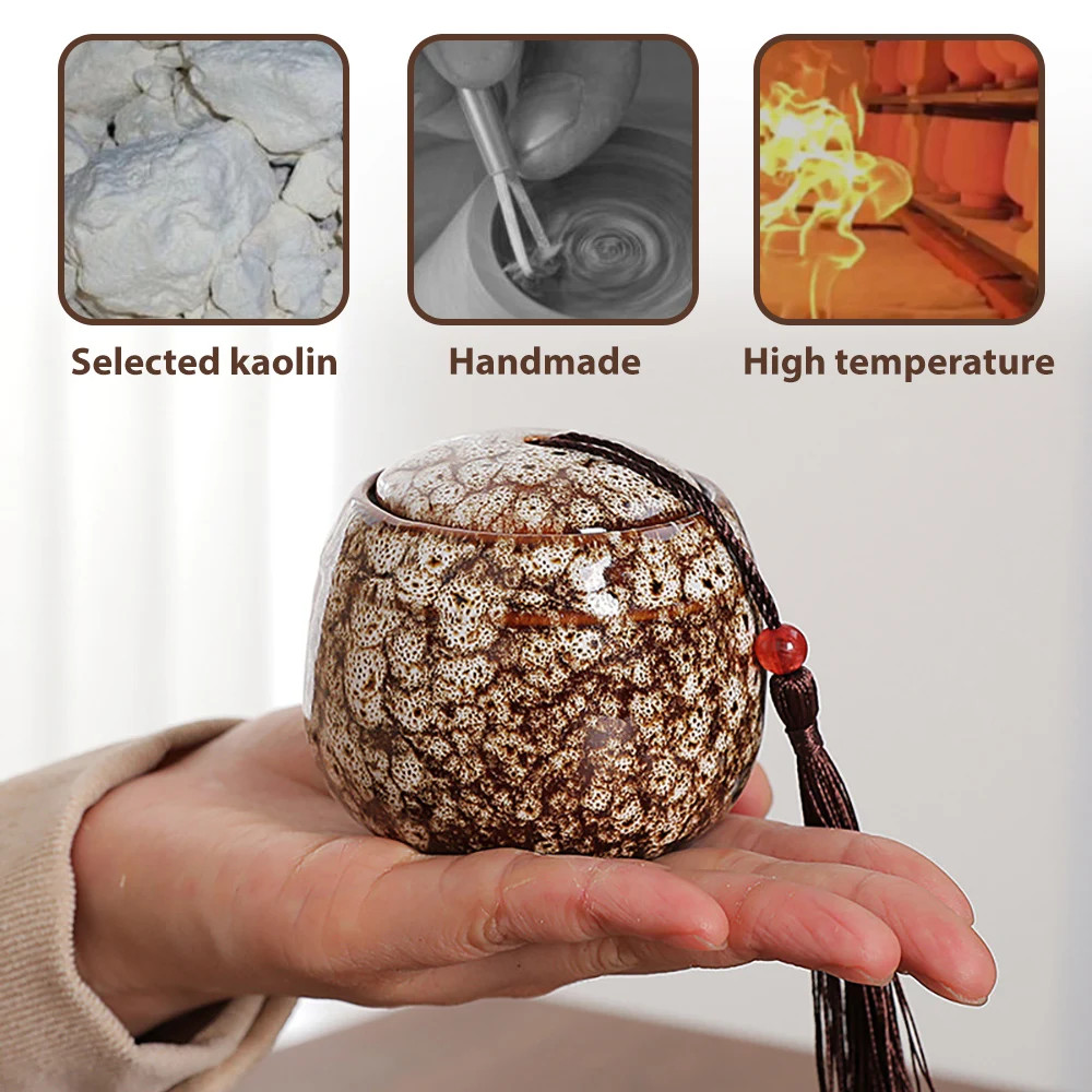 Elegant Mini Ceramic Pet Cremation Urn – 70ml Memorial Keepsake Container
