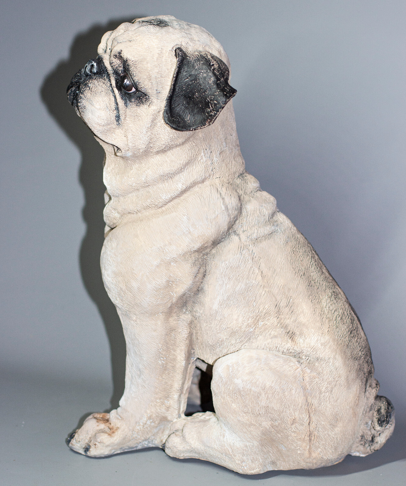 Pug Dog Urn Pet Memorial Statue Ashes Animal Grave Decor Unique Funeral Tribute