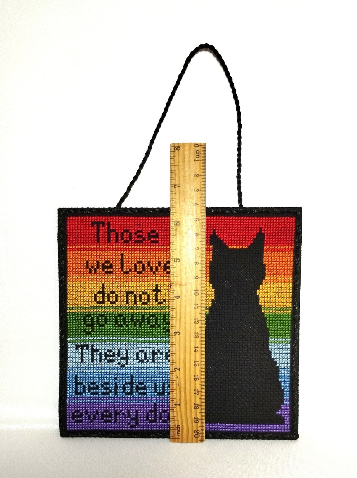 Cat Memory Gift. Cat Loss Gift. Cat Memorial Sign. Pet Loss. Rainbow Bridge