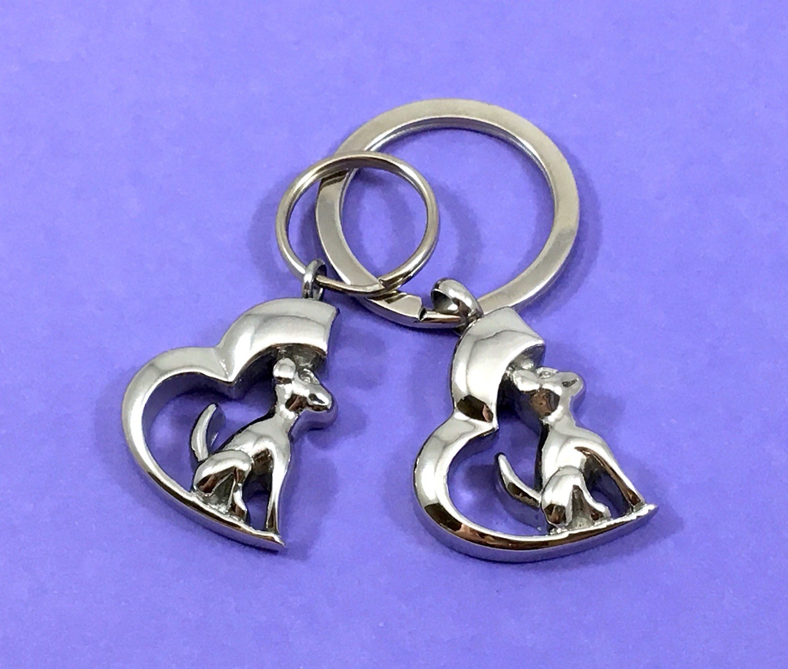 Dog Cremation Pendant Urn Keychain 1″ Key Ring for Ashes Puppy In My Heart