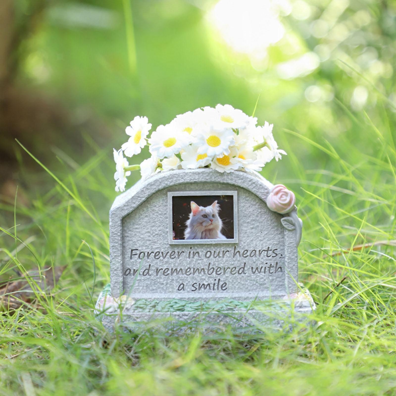 Monument for Memorial Pet Pet Tombstone Statue Loss of Pet Gift Cat Memorial