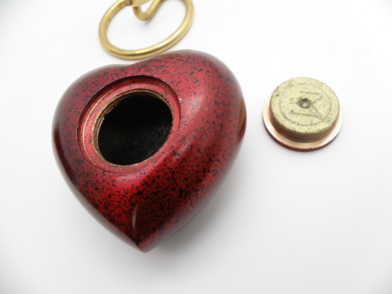 Red Heart Cremation Mini Urn Keepsake Velvet Box Memorial Ashes Holder Sigma