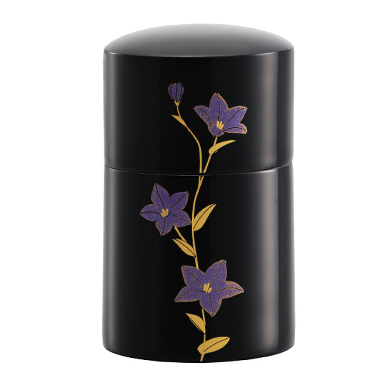 Makie Bellflower Small Keepsake Urn for Human Ashes Lacquer decoration