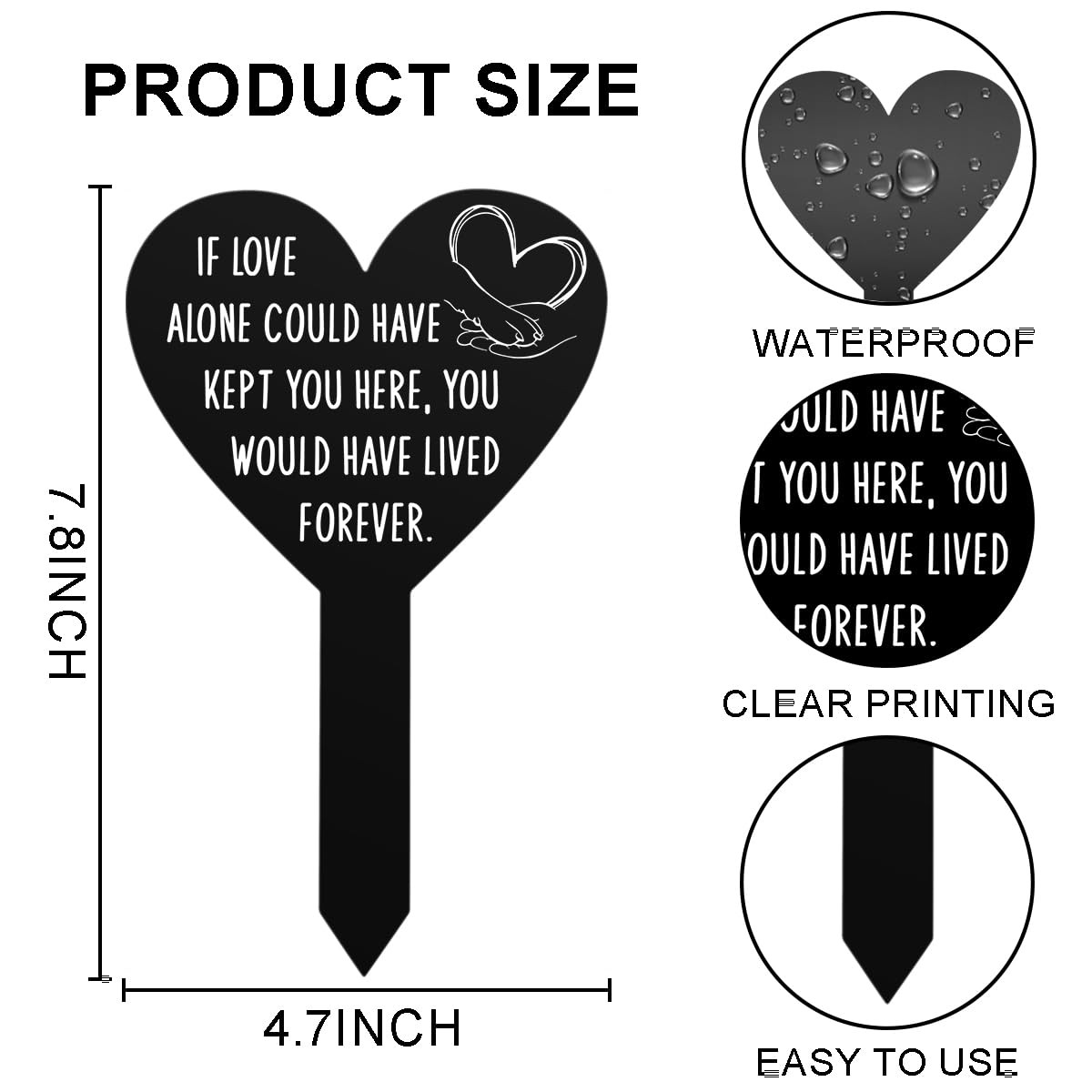 Pet Grave Markers for Dogs Cats Cemetery Decorations Sympathy Gift for Someon…