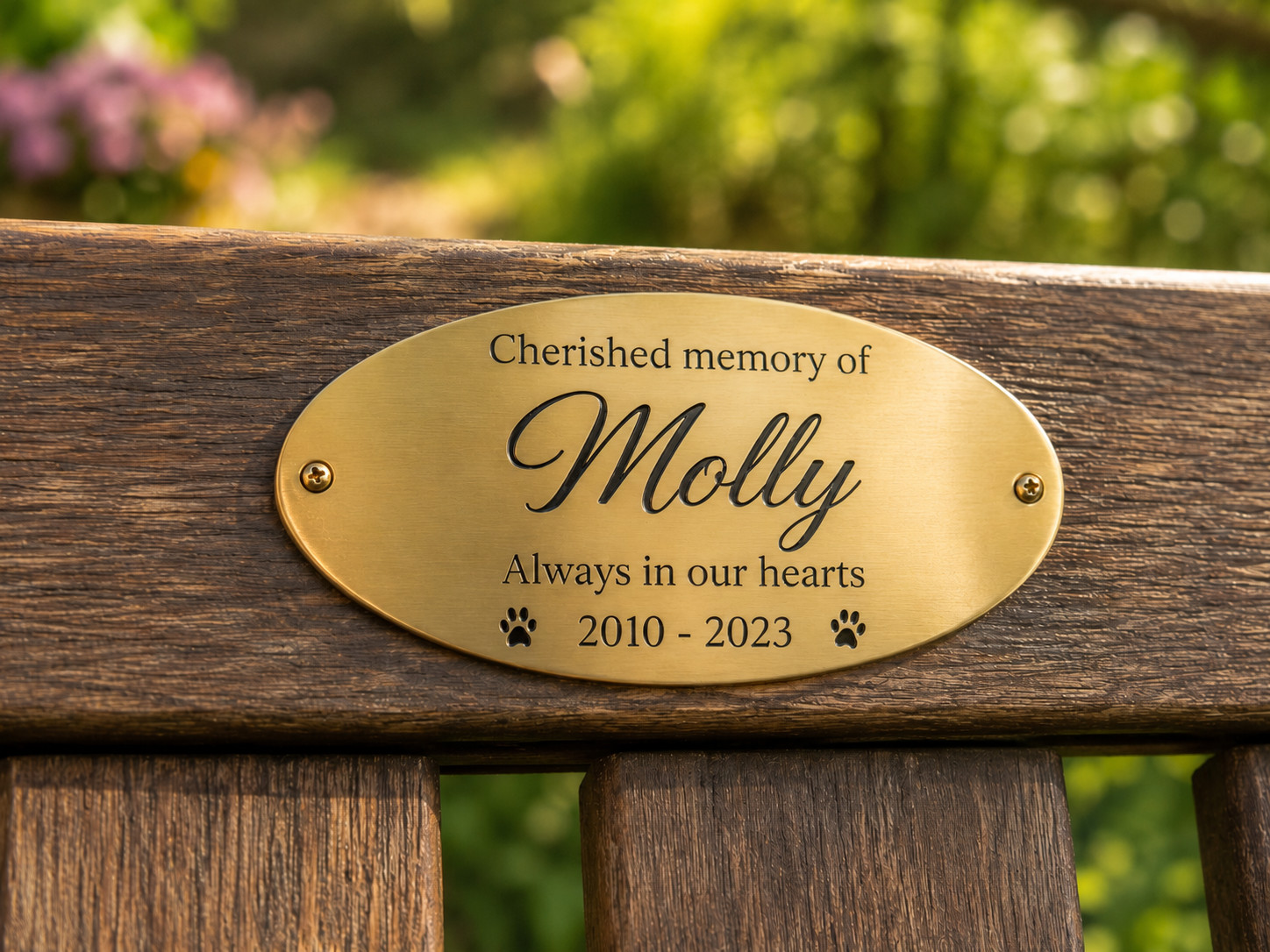 Solid Brass Pet Memorial Plaque