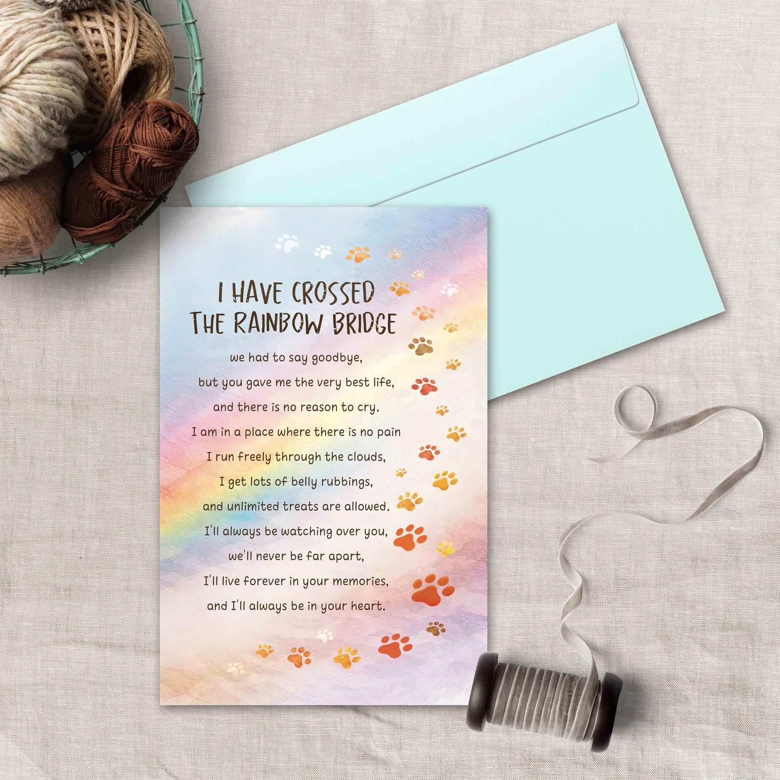 Pet Loss Sympathy Cards Gift for Dog Cat, Bereavement Condolence Card Gift fo…