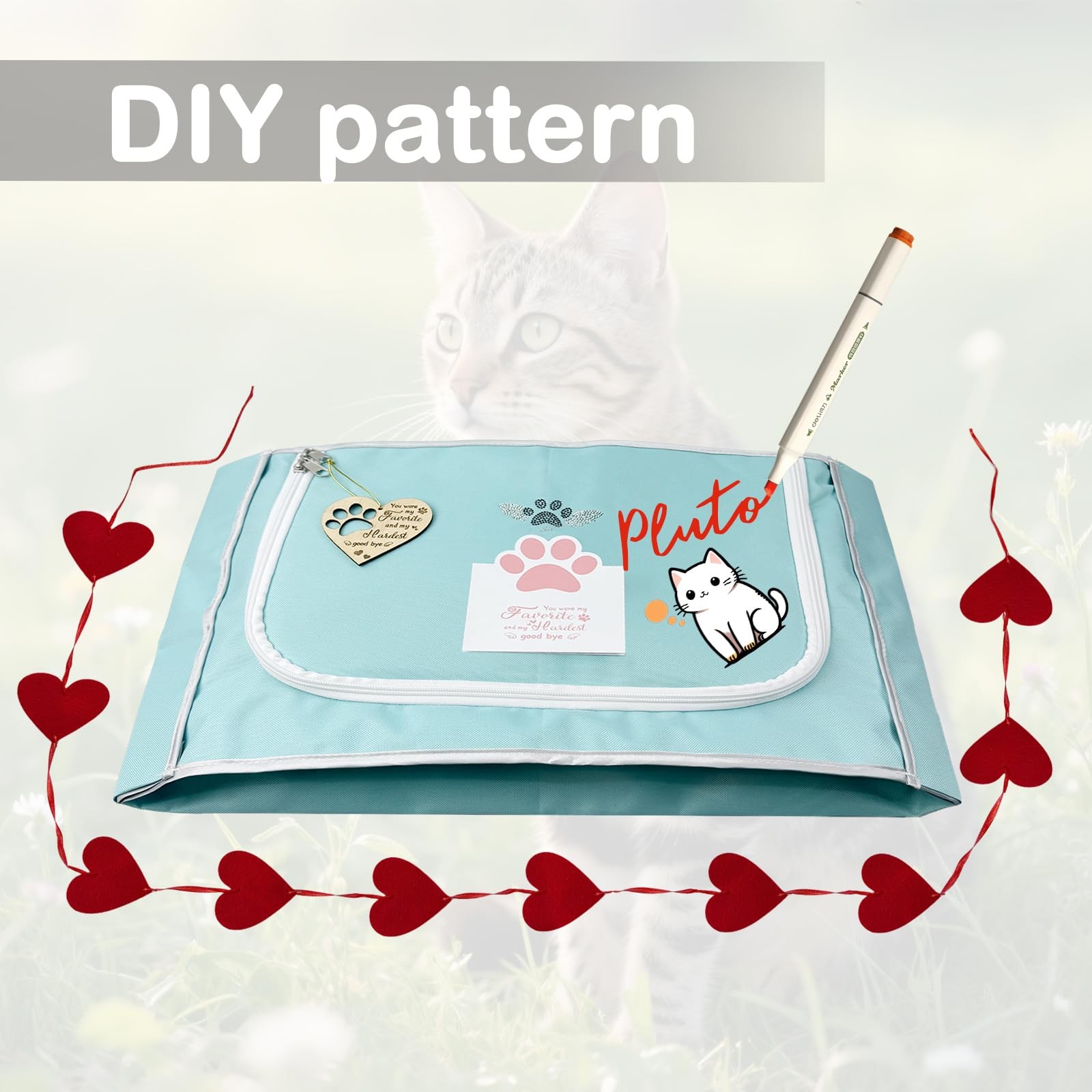 LZHTIME Pet Burial, Eco Friendly Pet Body Bag Suitable for All Kinds of Pets Pet