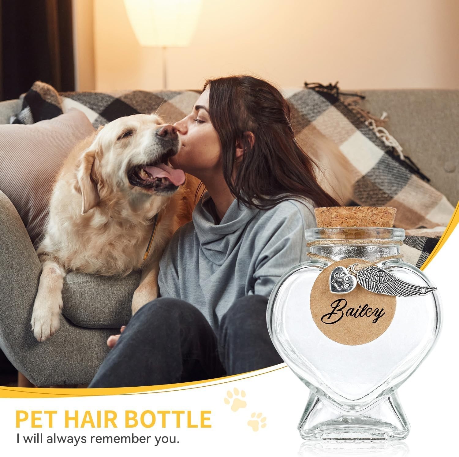 Pet Memorial Gift for Dogs Cats, Pet Loss Gift, Sympathy Gift Set for Cats Dog