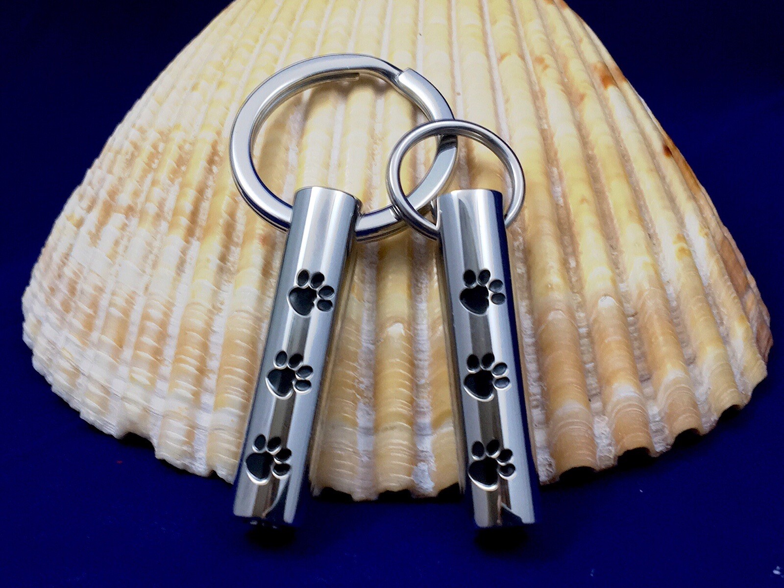 Small Vial Pet Cremation Necklace Pendant Urn for Ashes Dog Cat Paw Prints Gift