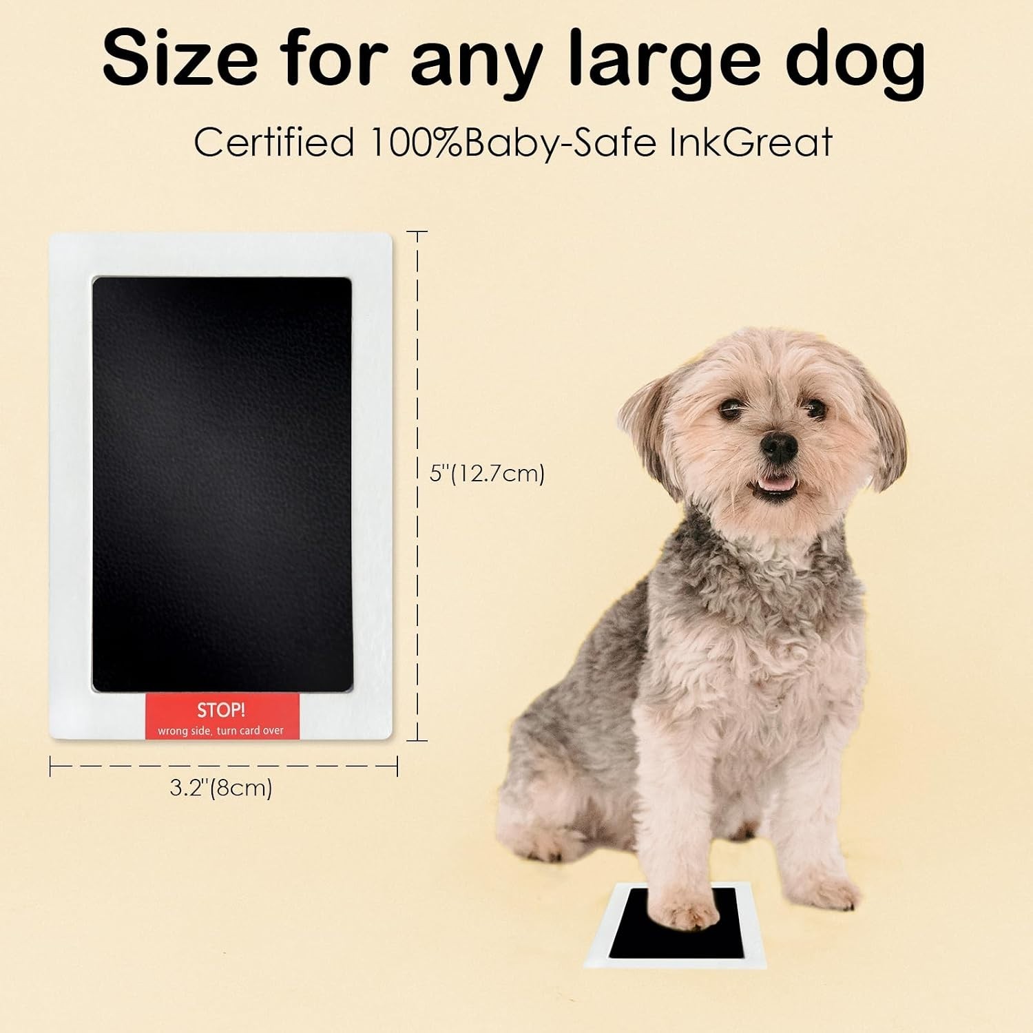 Paw Print Clean Touch Ink Pad Kit for Dogs and Cats, Pet Owner Keepsake, Inkl…