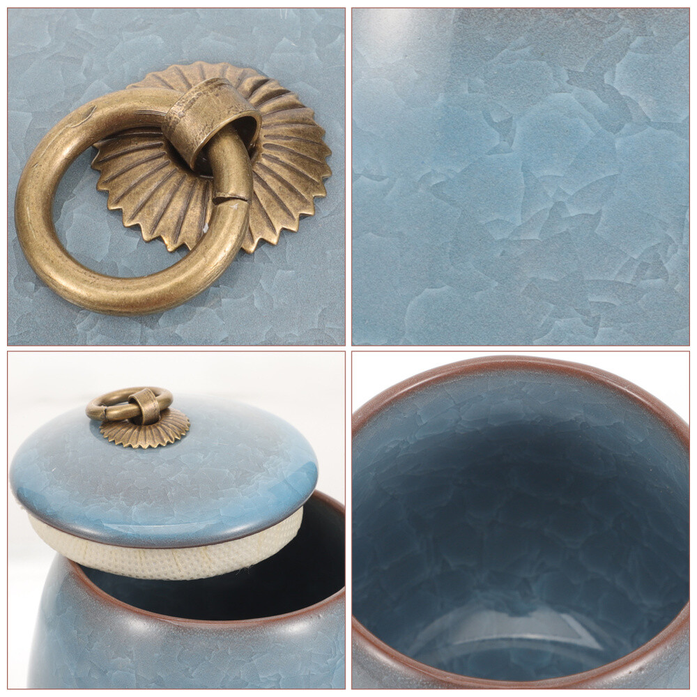 Pet Urns for Cats Blue Mini Keepsake Sympathy Ashes Storage