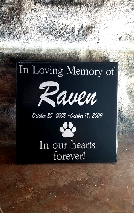 Pet Memorial Stone Custom Engraved – Cat Memorial – Dog Memorial – Grave stone