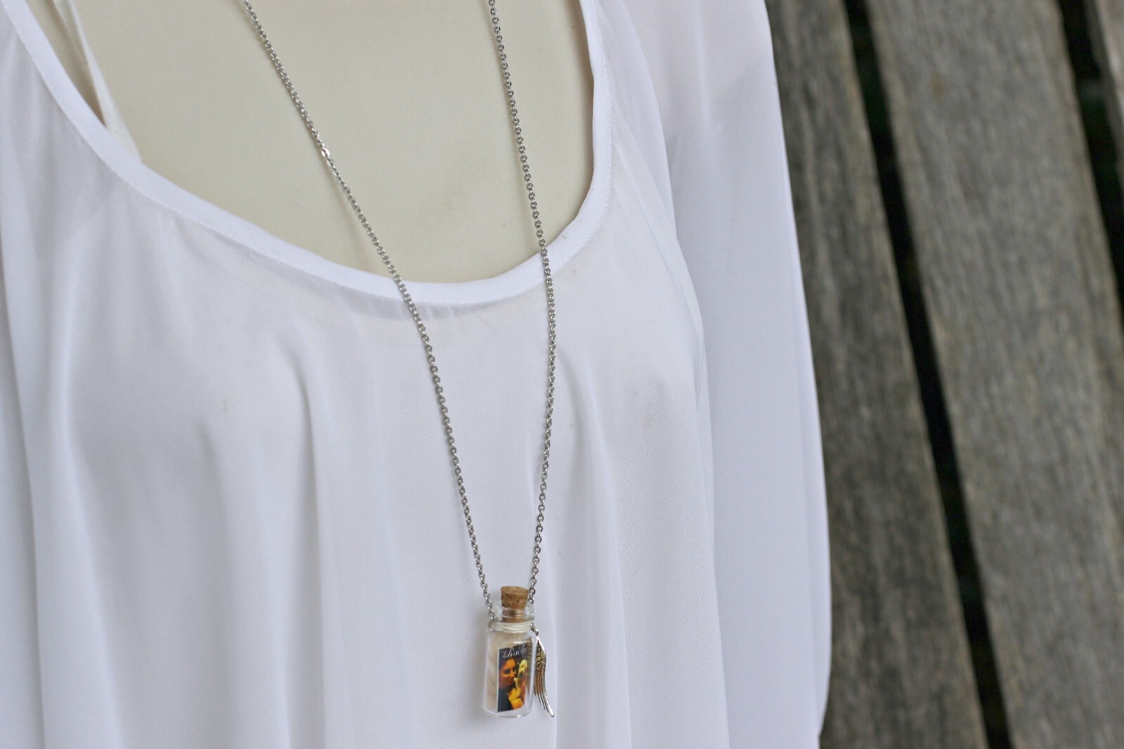 Pet Fur Bottle Pendant, Pet Memorial Gifts, Pet Hair Keepsake, Urn Necklace