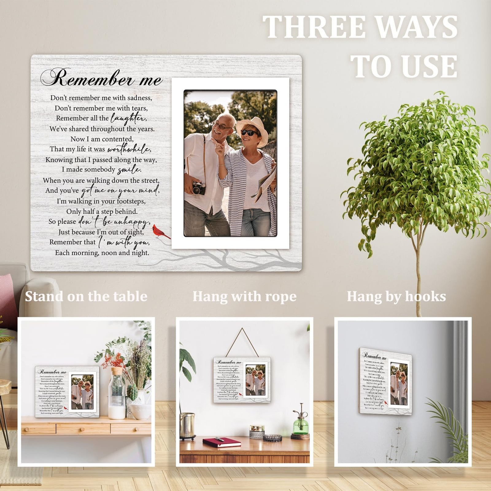 Sympathy Gift for Loss of Loved One, Mom, Dad, Husband, Friends, Memorial Pic…