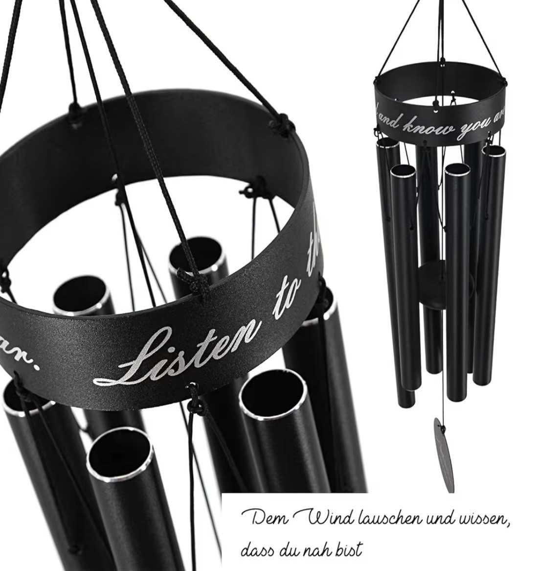 Pet Memorial Wind Chime 30” Paw Print Dog Cat Sympathy Gift Outdoor Decor