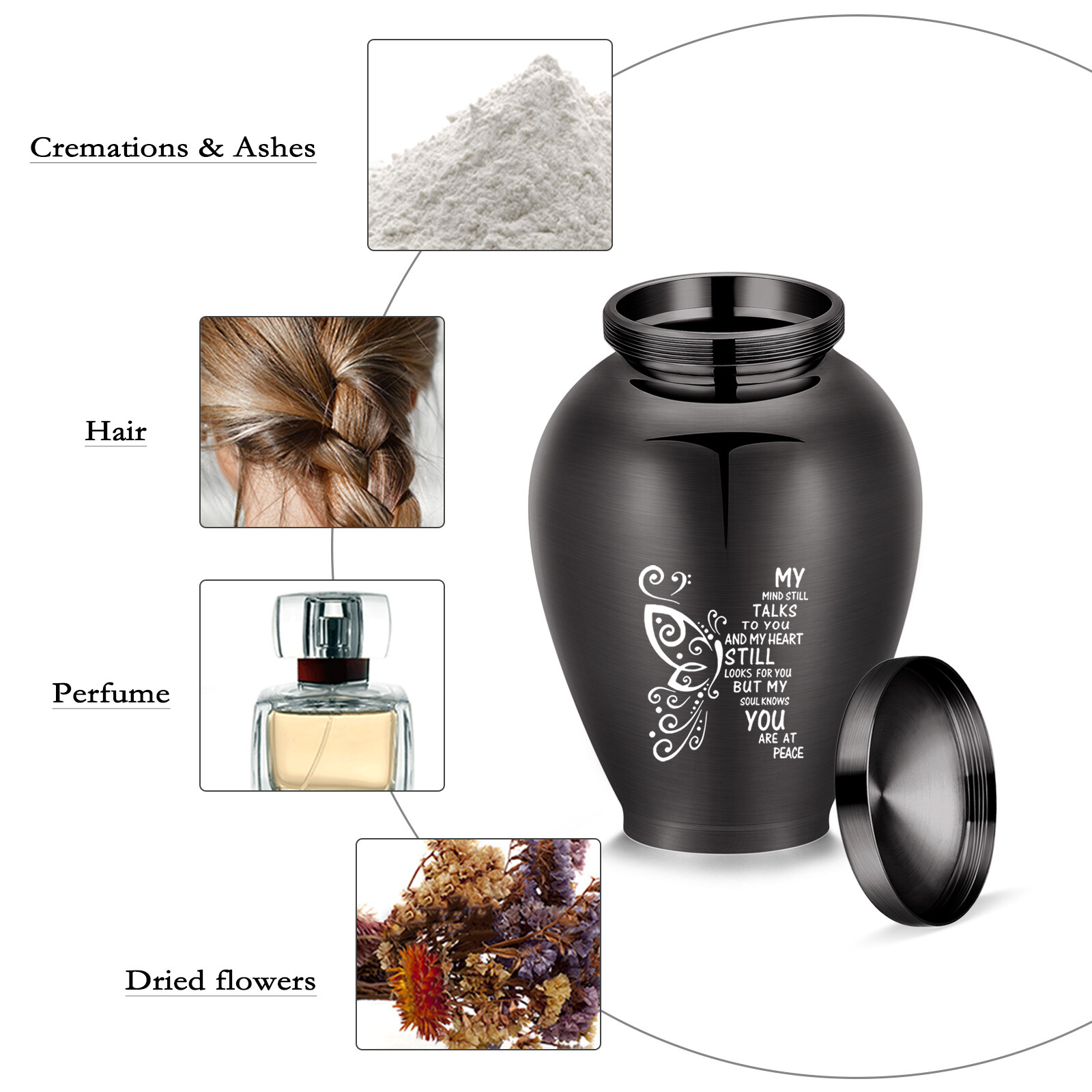 Urns for Ashes Adult Female – Butterfly Decorative Urns Cremation Urns for Ashes