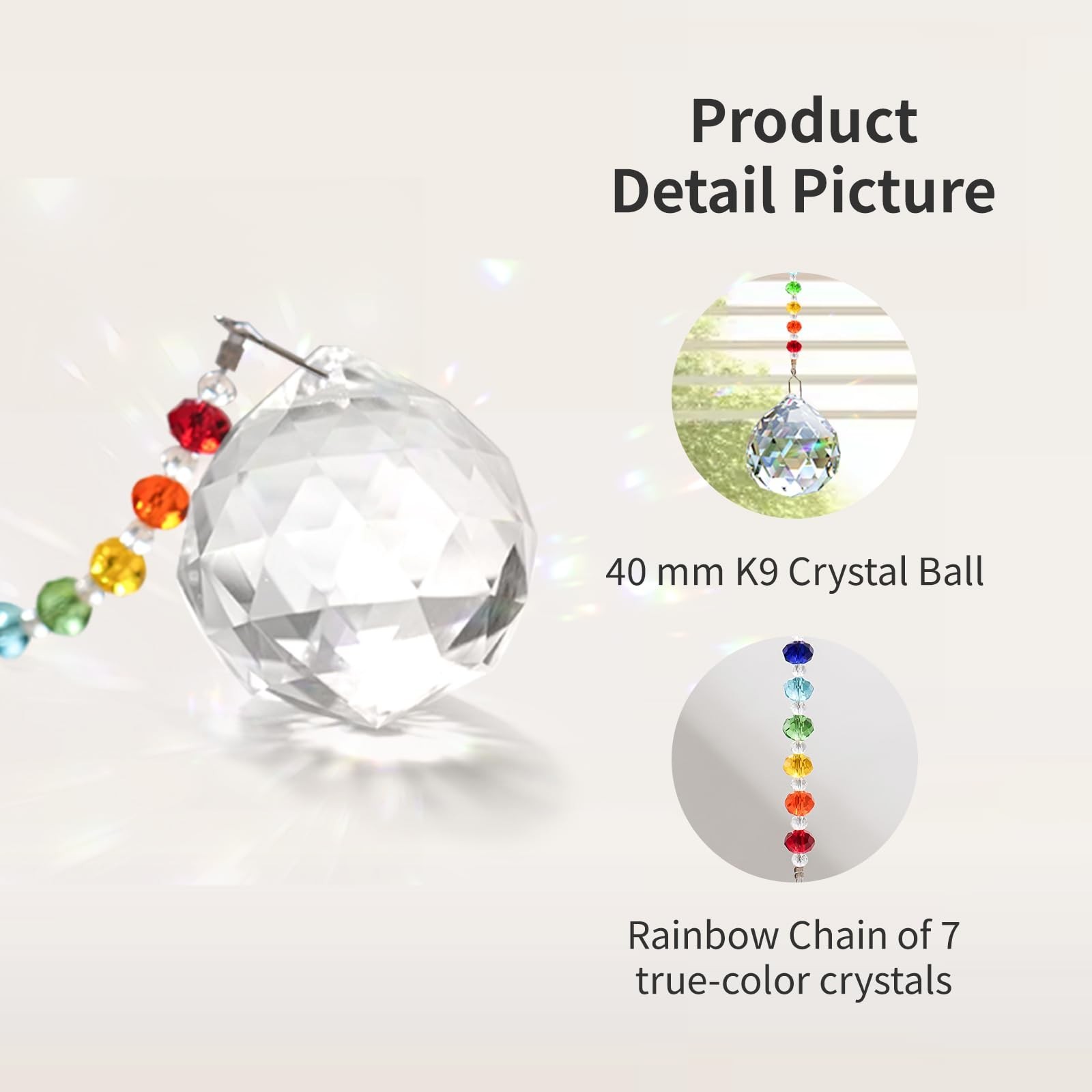 Sympathy Gifts for Loss of Loved One, Crystal Sun Catcher Rainbow Gifts, Uniq…