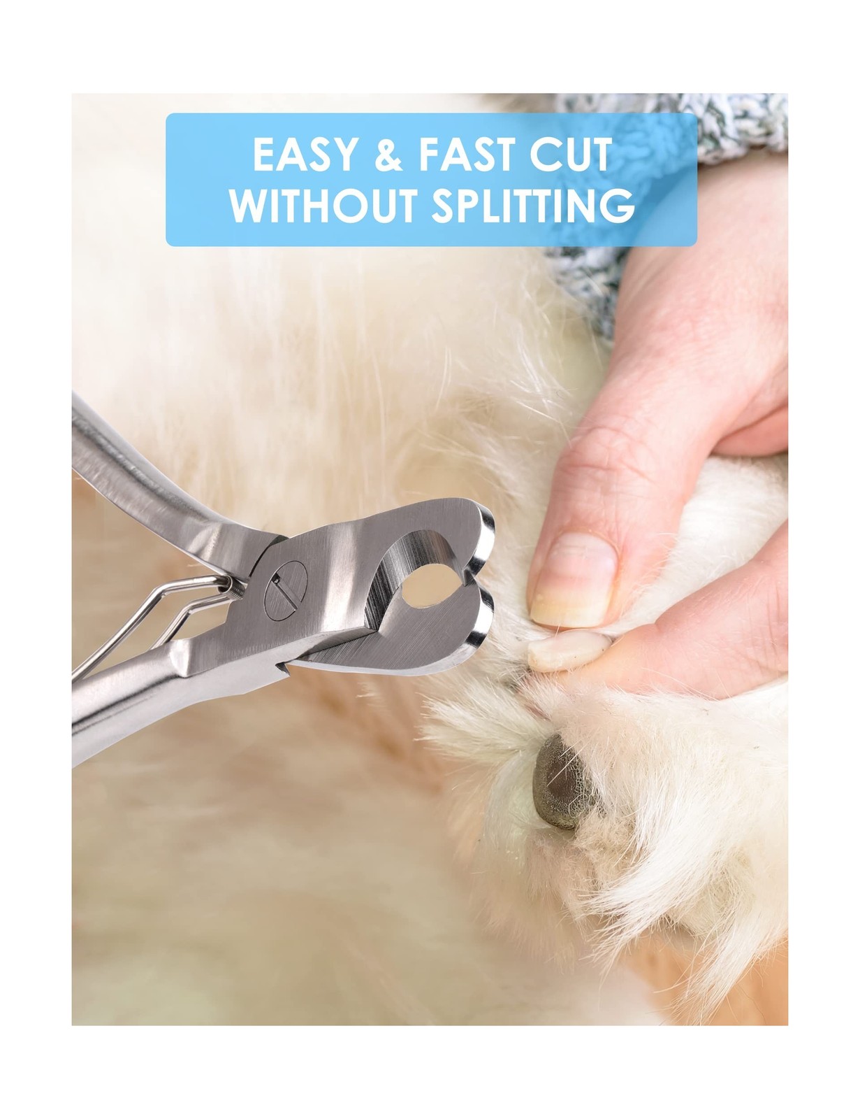 Gobeigo Upgrade Wide Open Dog Nail Clippers for Large Dogs Cut … Fast USA SHIP