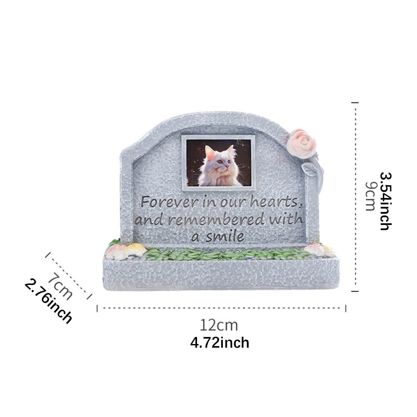 Monument for Memorial Pet Pet Tombstone Statue Loss of Pet Gift Cat Memorial