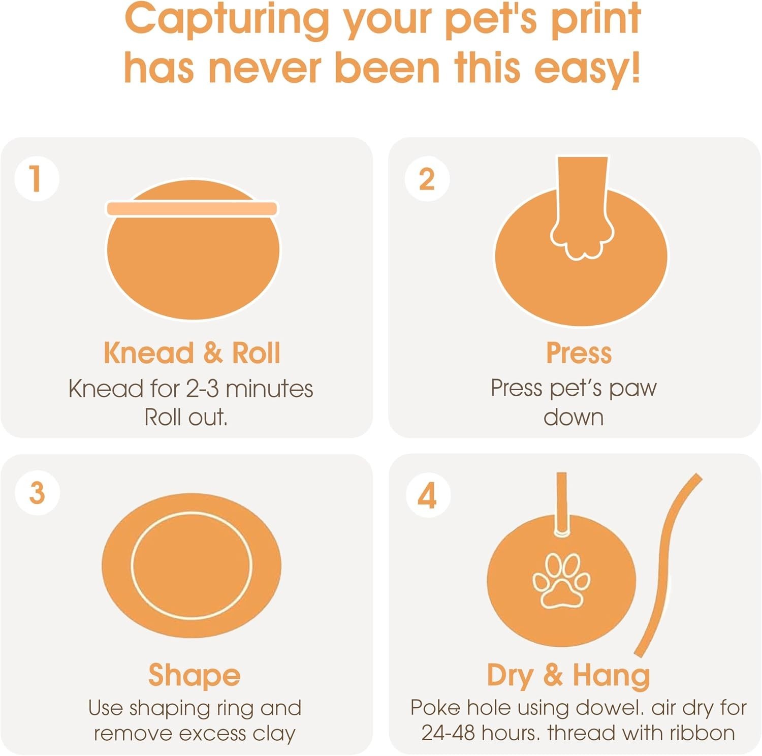 Personalized Paw Print Keepsake Kit for Beloved Pets – Tribute & Memorial
