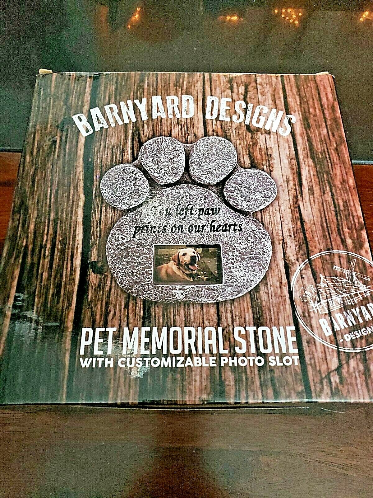 Barnyard Designs You Left Paw Prints On Our Hearts Paw Print Memorial Stone A8