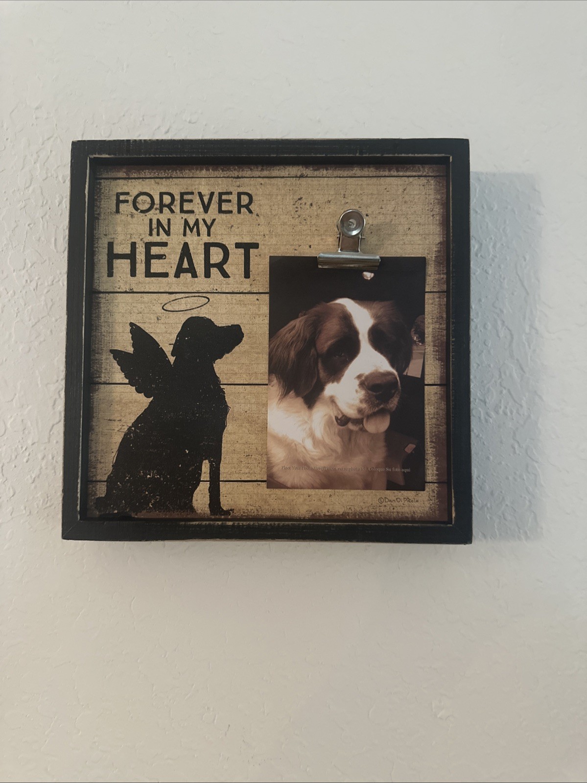 Pawprints Remembered Pet Memorial Picture Frame 5″x7″ Dog or Cat Commemorative