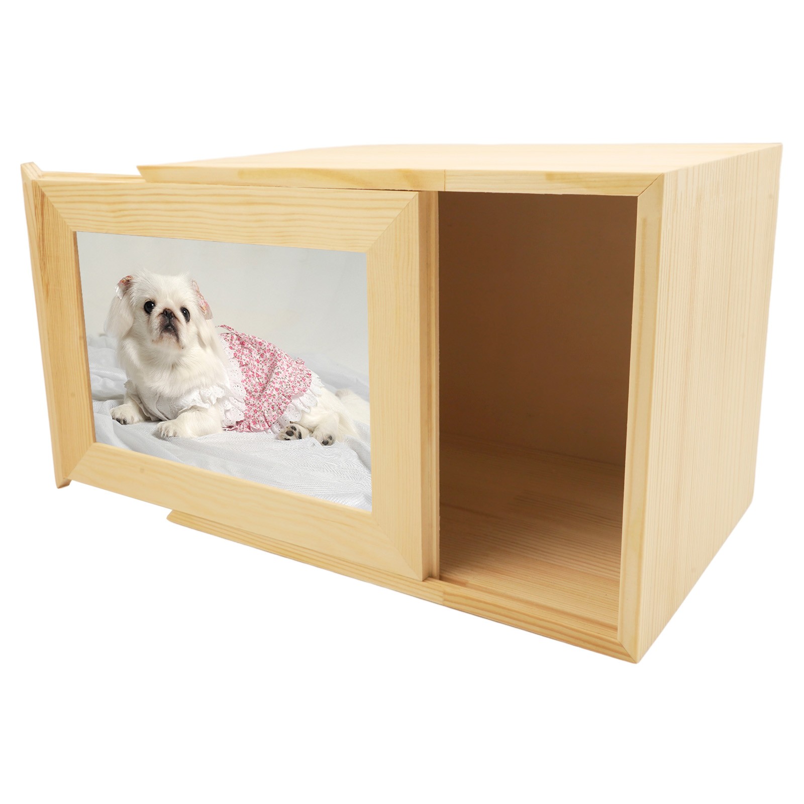 Pet Urn for Ashes Wooden Memorial Urn Dogs & Cats with Photo Frame – Photo Frame