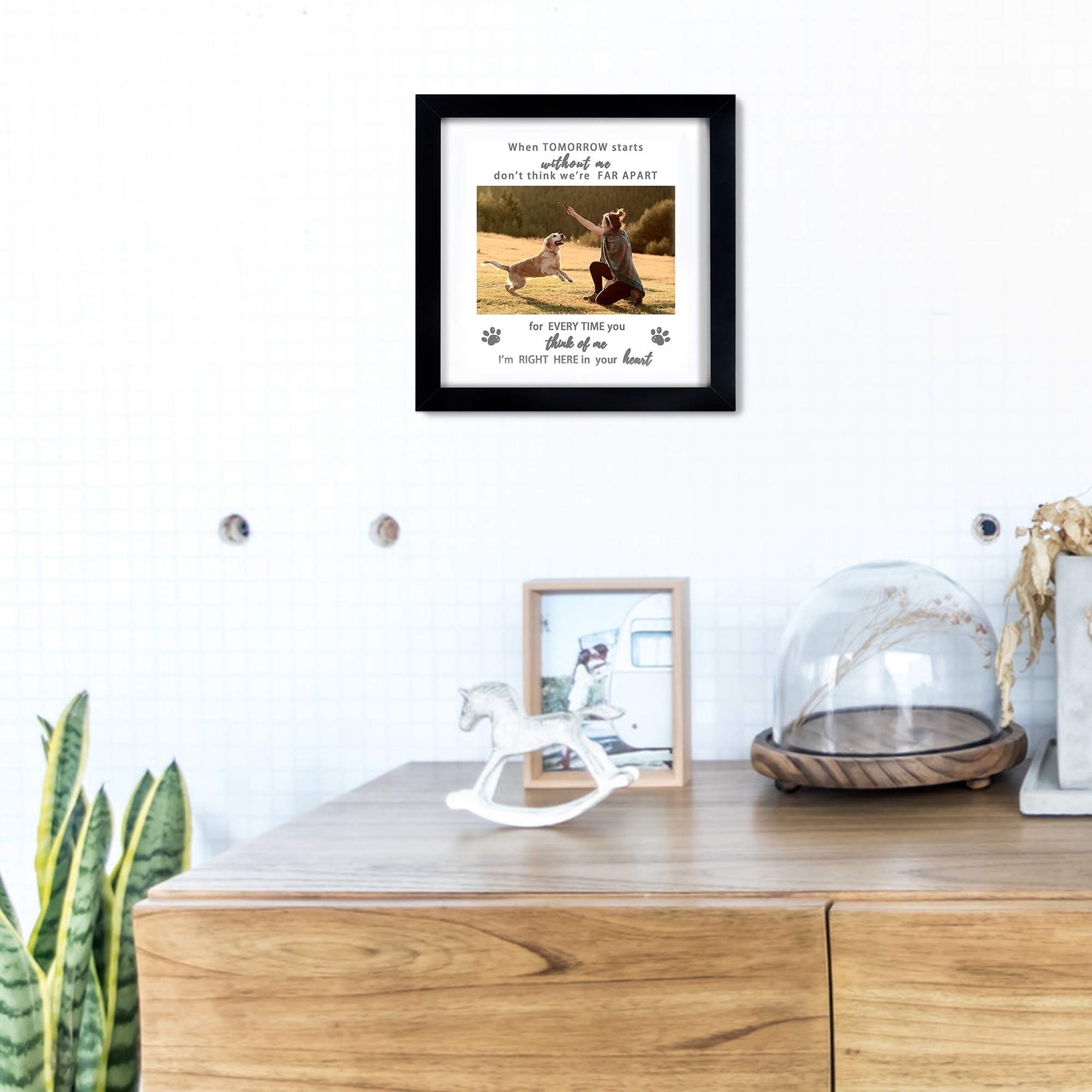 Pet Memorial Picture Frame, Sympathy Loss Gift, Dog Cat Remembrance Keepsake …