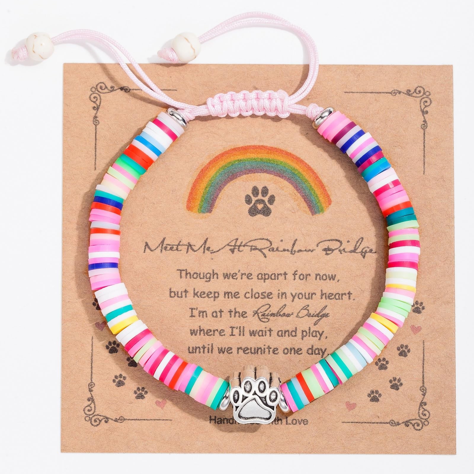 Dog Memorial Gifts: Rainbow Bridge Pet Memorial Bracelet for Men Women, Loss …