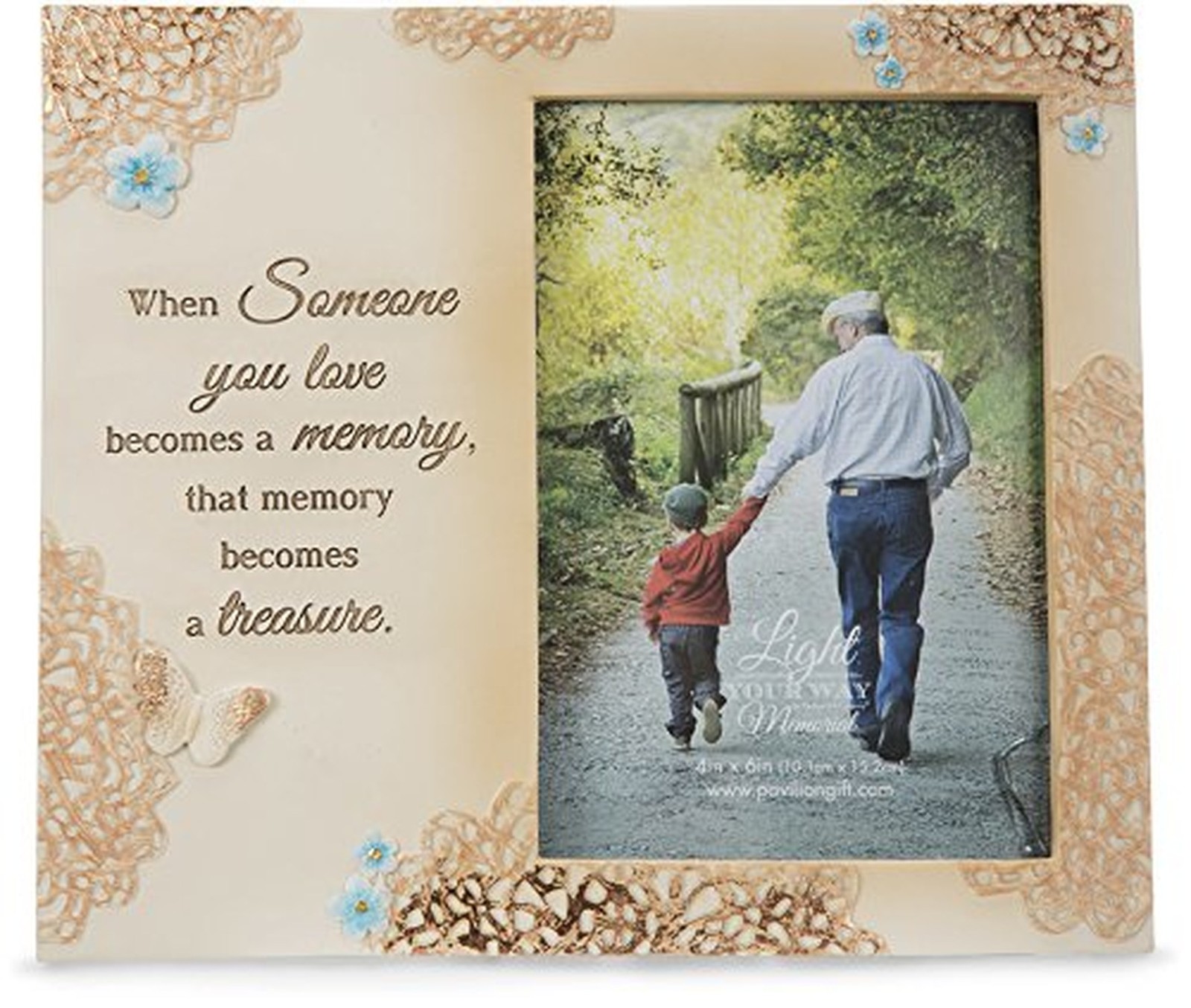 Pavilion – Treasured Memory Memorial 4×6 Inch Picture Frame Beige