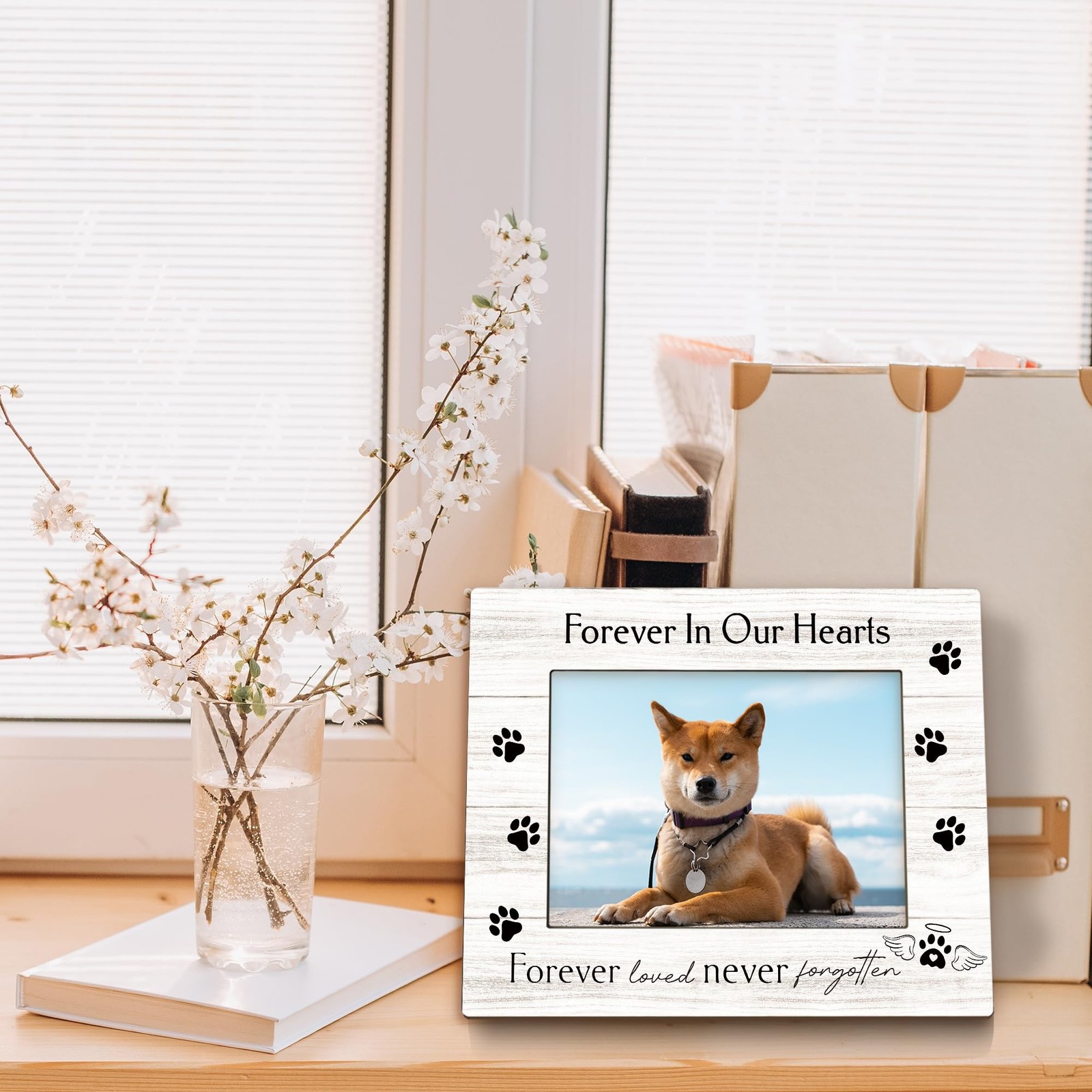 Dog Memorial Picture Frame 5×7, Memorial Pet Photo Frame, Dog Cat Memory Gift…