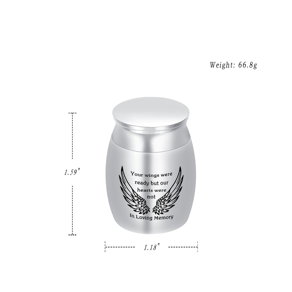 Small Cremation Keepsake Urns for Human Ashes Mini Cremation Urn 4*3Cm Ashes Urn