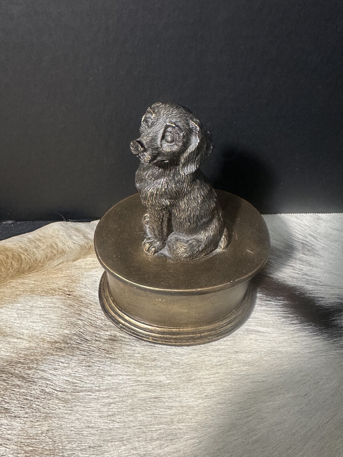 Perfect Memorials Bronze Colored Dog Cremation Urn or any other home decoration