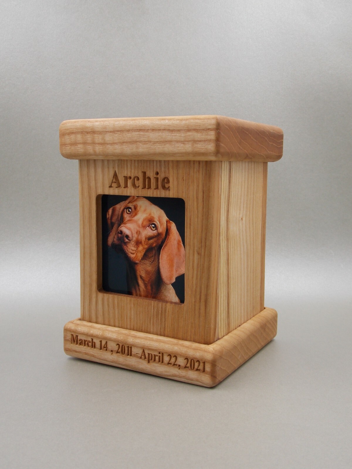 Pet memorial urn wooden cremation urns ashes for dog keepsake urn memorial box