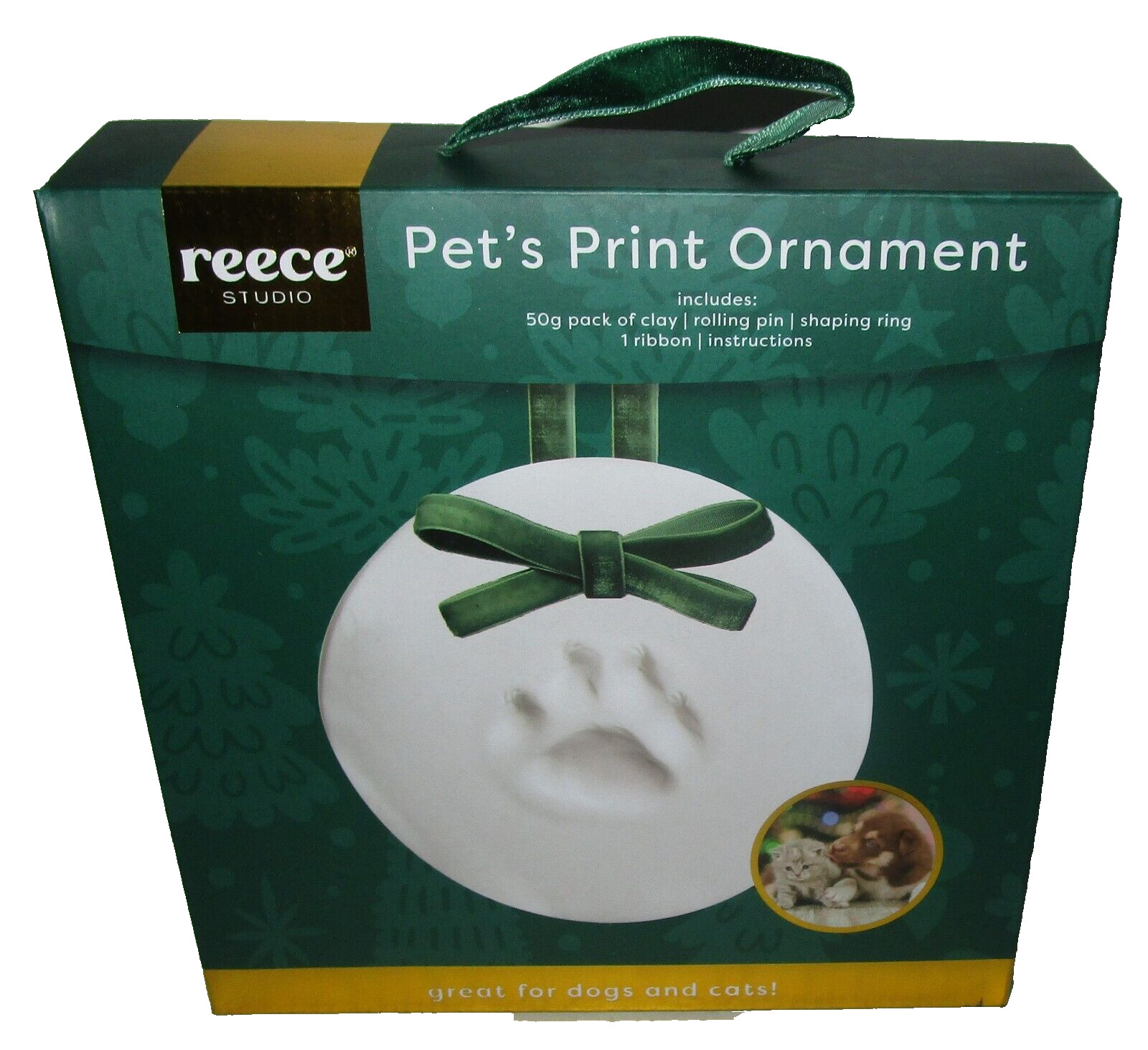 Pet Paw Print Ornament ~ Great for Dogs and Cats