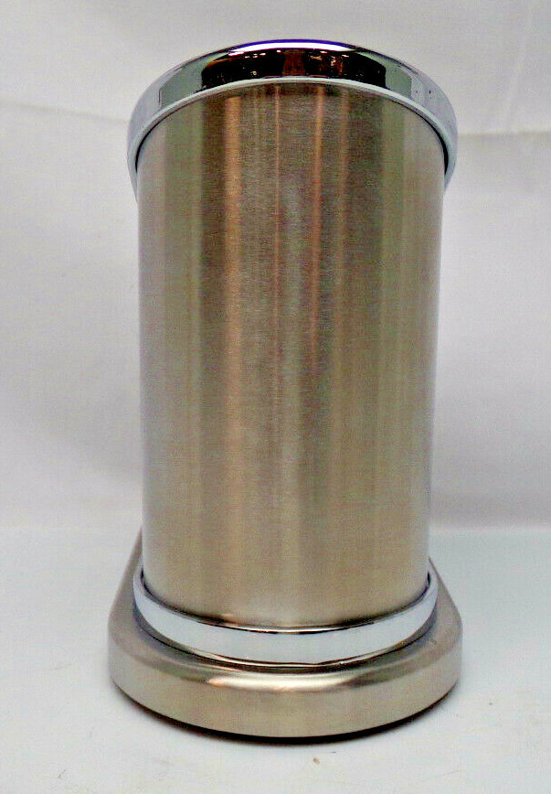 Journey Pet Urns Model 3617B Brushed Metal w/ Chrome & Gold Accents Open Box New