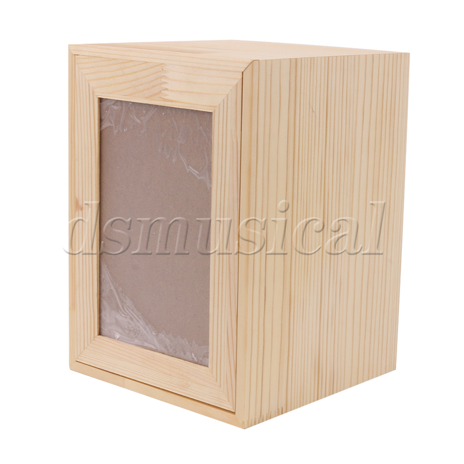 Natural Wood Pet Urn w/ Photo Frame 6.3″ x 6.3″ x 8.66″ for Cremation