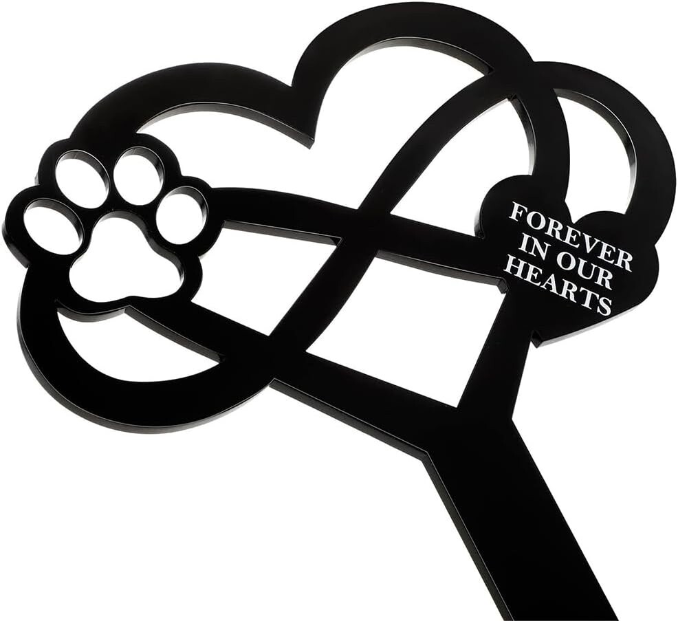 Pet Memorial Garden Stake Pet Loss Dog Puppy Cat Grave Marker w/ Inscription