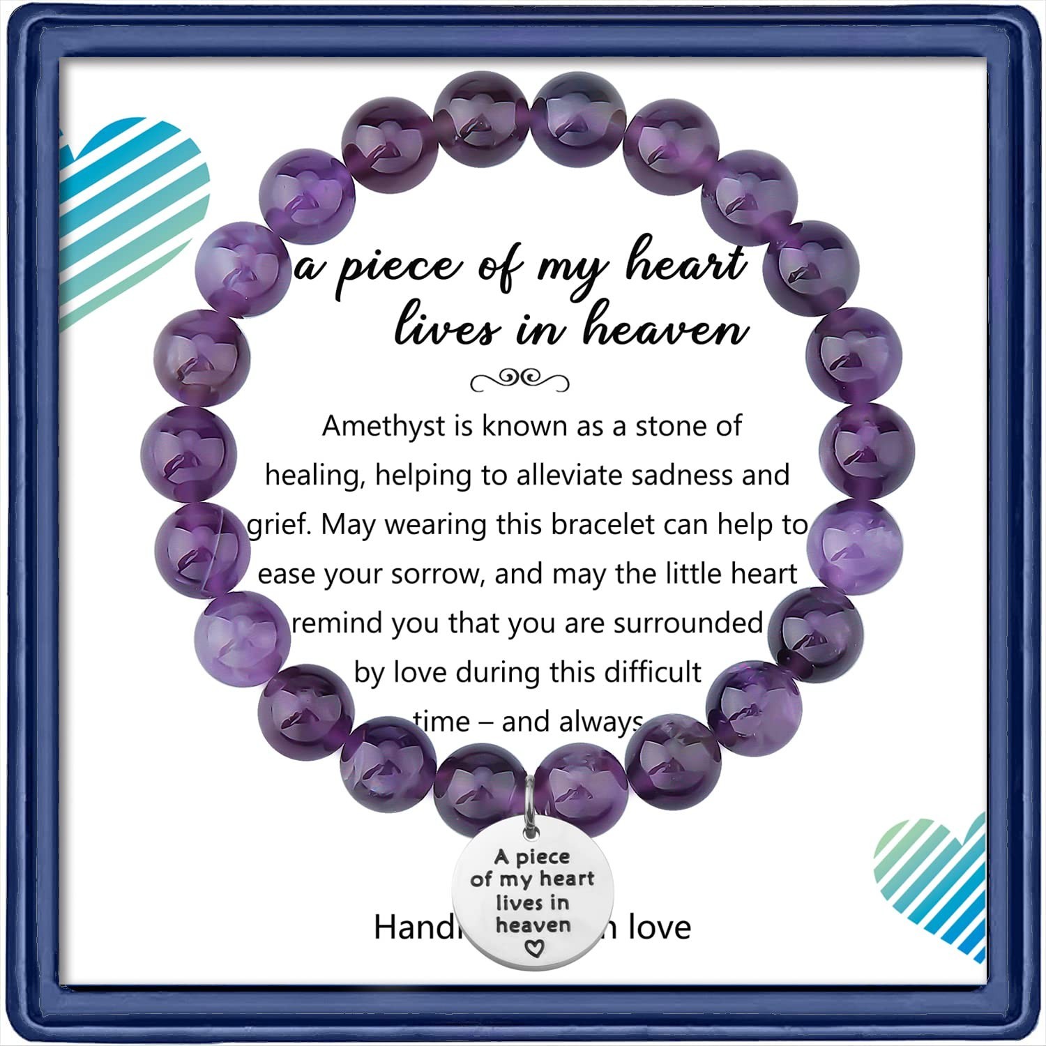 Haoze Sympathy Gift for Loss of Mom, Remembrance Bracelet Sympathy Memorial G…