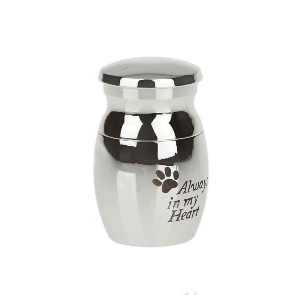 Small Cremation Urn Jar Holder Keepsake for Human Pet Ashes Memorial Funeral Box