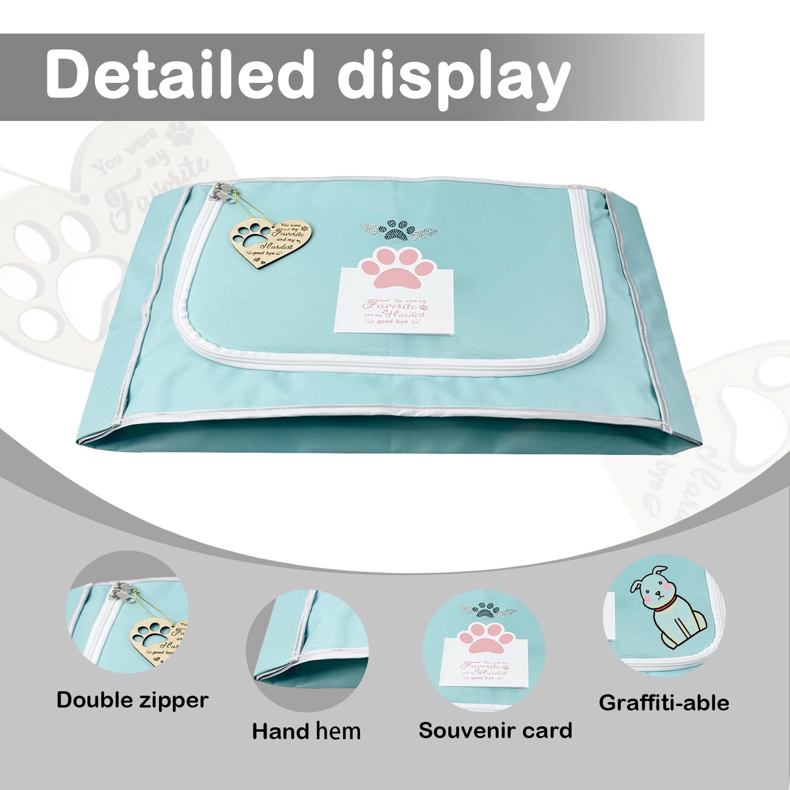 LZHTIME Pet Burial, Eco Friendly Pet Body Bag Suitable for All Kinds of Pets Pet