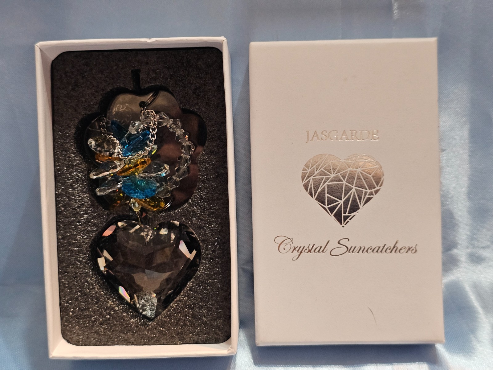 JASGARDE PET MEMORIAL SUNCRATCHER PET LOSS DOG PAW MEMORIAL GIFT WITH BOX – NEW